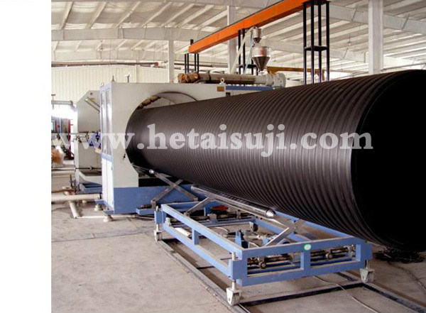 PE large diameter winding pipe production line