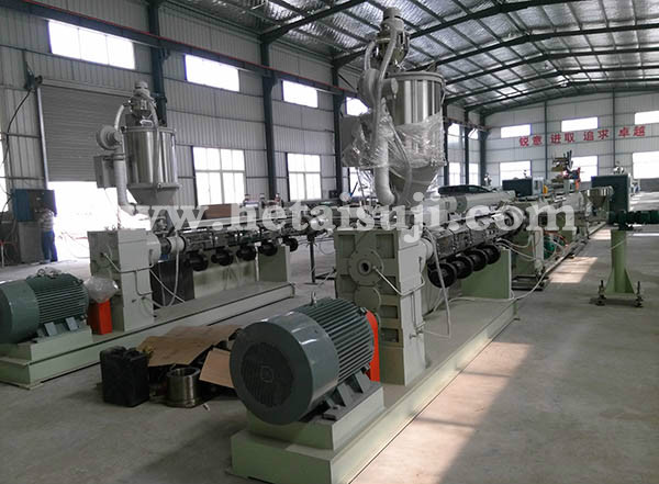 PE pipe production line